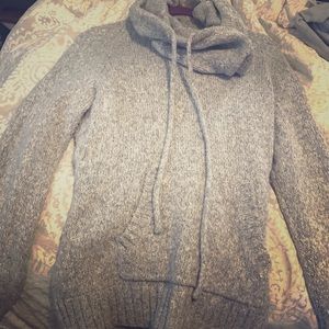 Cowlneck heather grey soft tunic