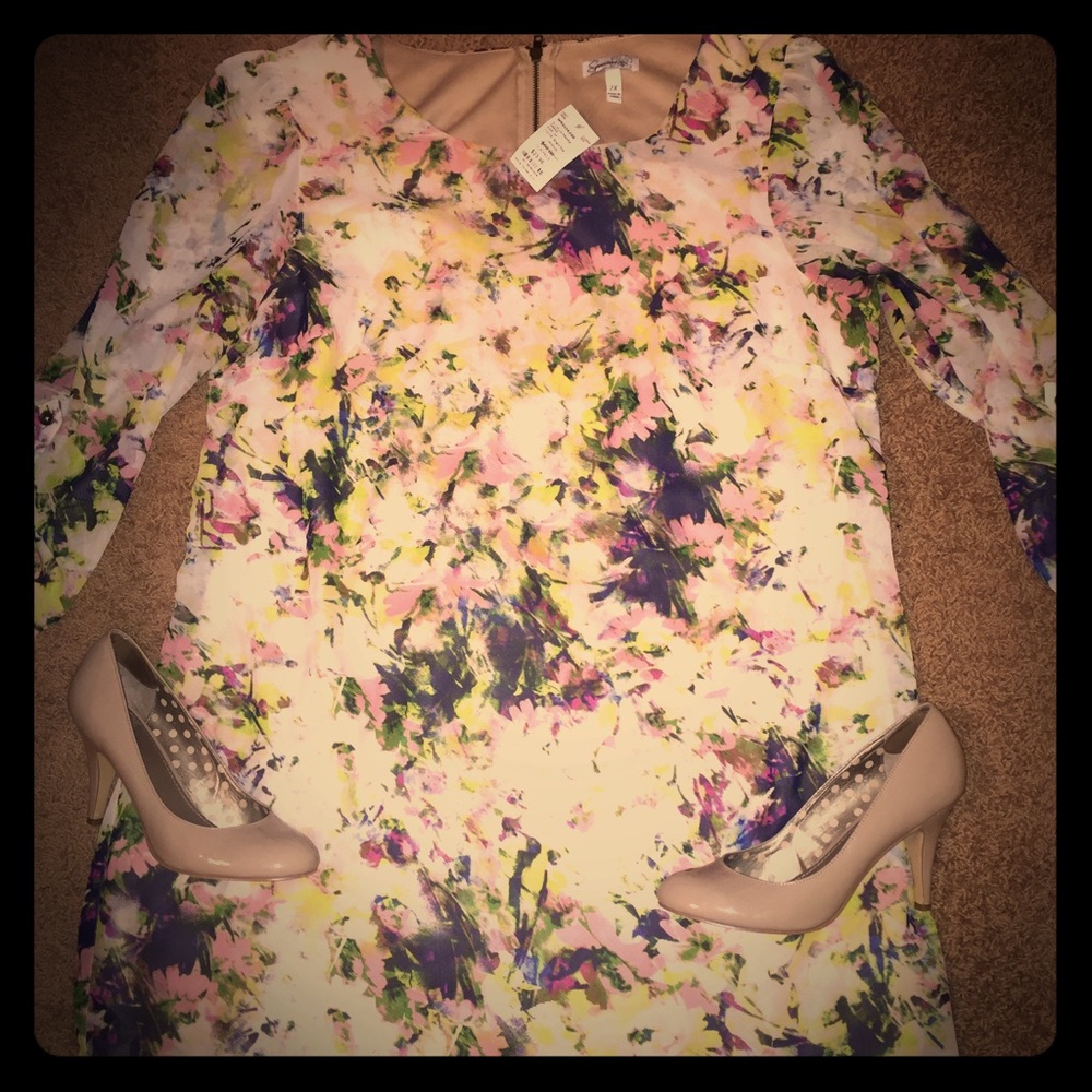 White Floral Dress