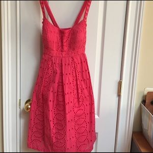 Coral  sweetheart shape front women's dress