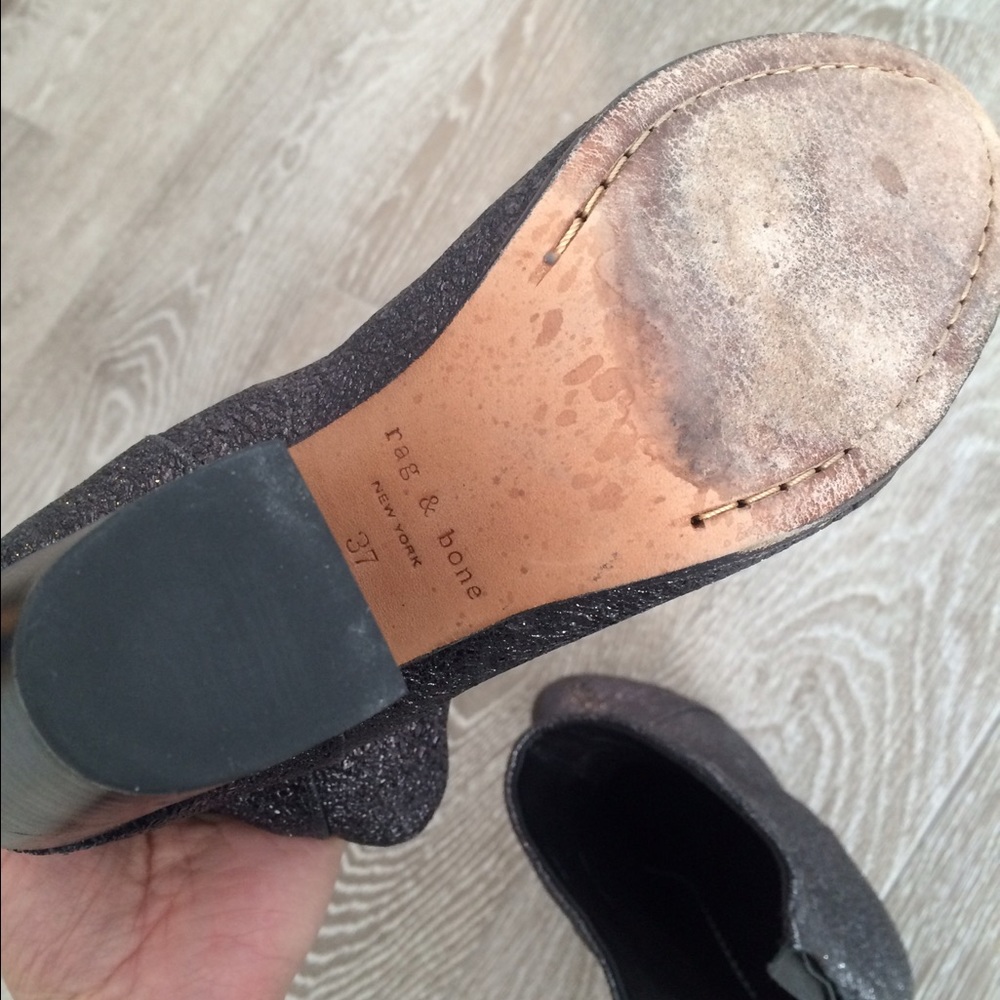 Rag & Bone Newbury bootie in metallic black - Picture 10 of 10