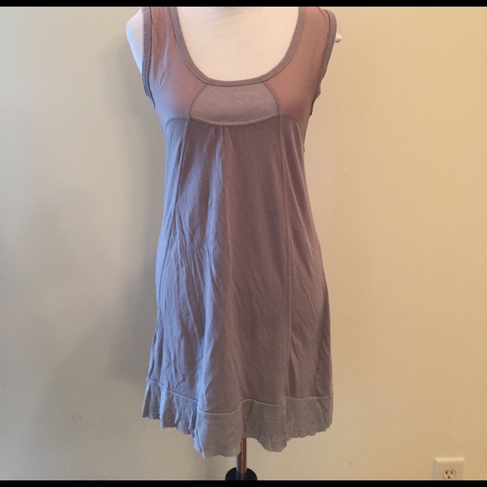 MK2K Michelle Kim Gray Cotton Dress