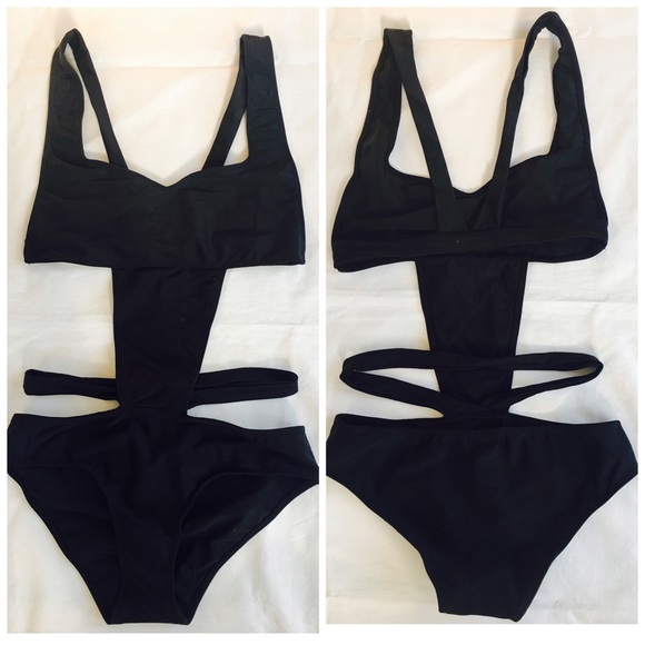 urban outfitters LOLLI cut out one piece swimsuit - Picture 3 of 5