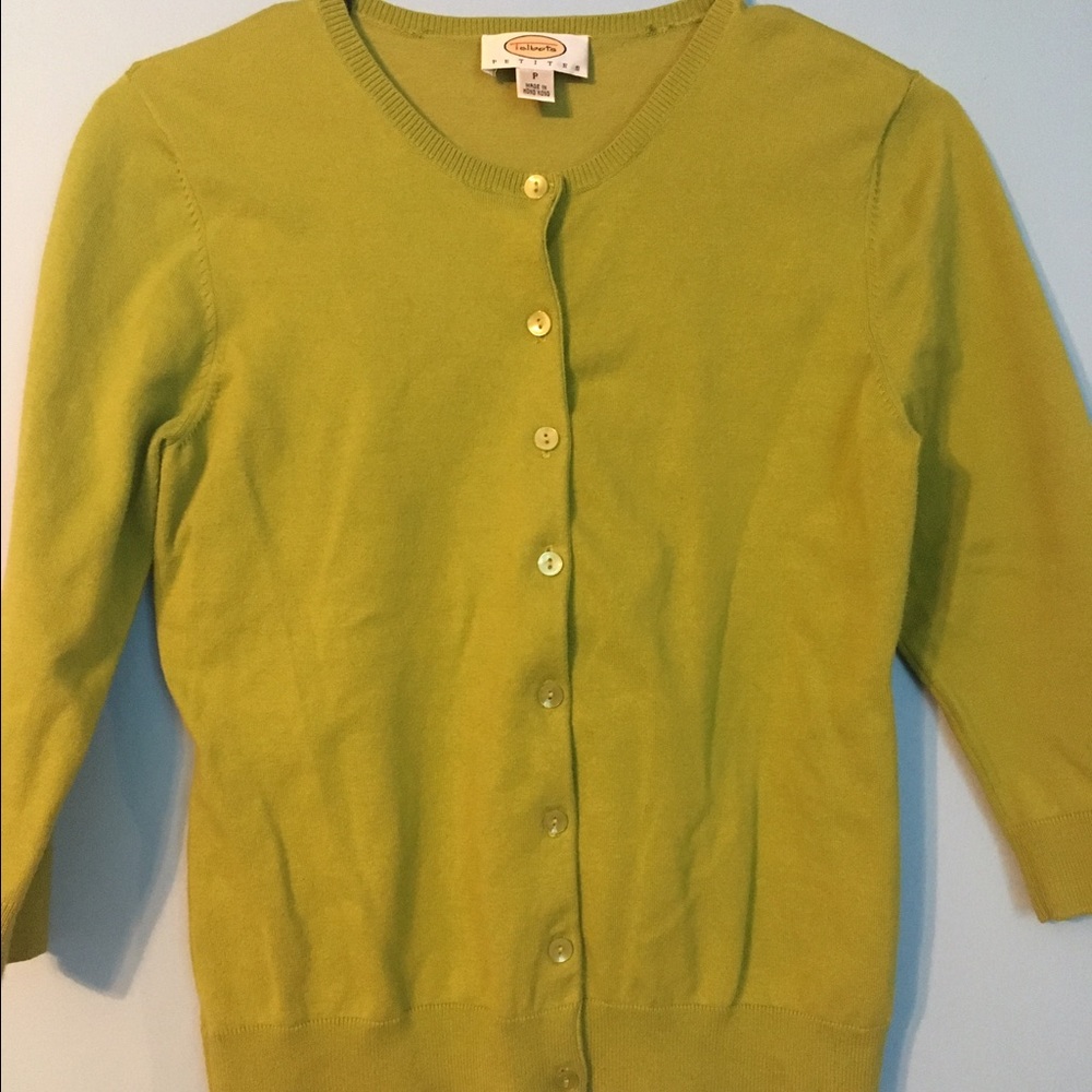 Talbots green sweater