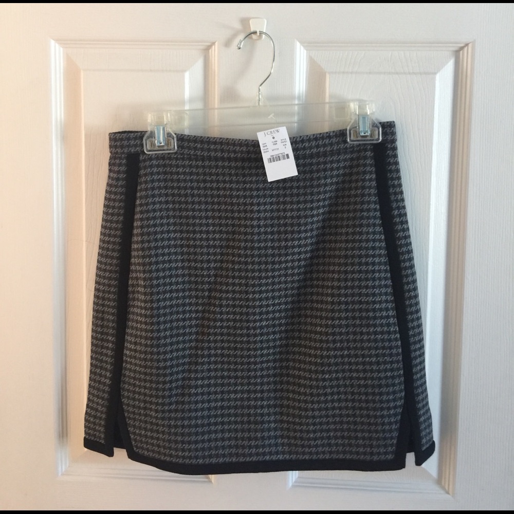 J. Crew houndstooth skirt