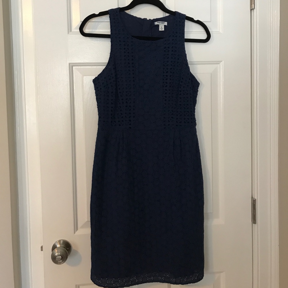 OLD NAVY - Eyelet Navy Dress