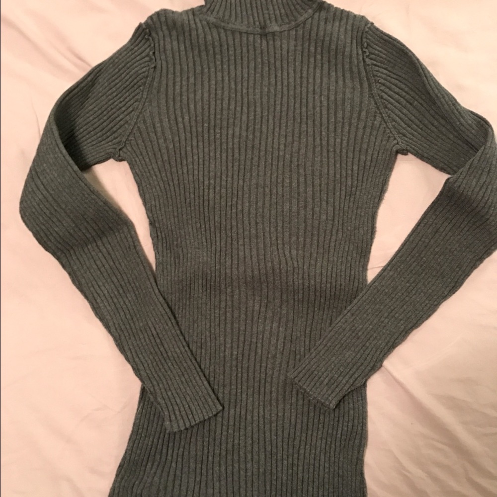 Charcoal grey turtle neck