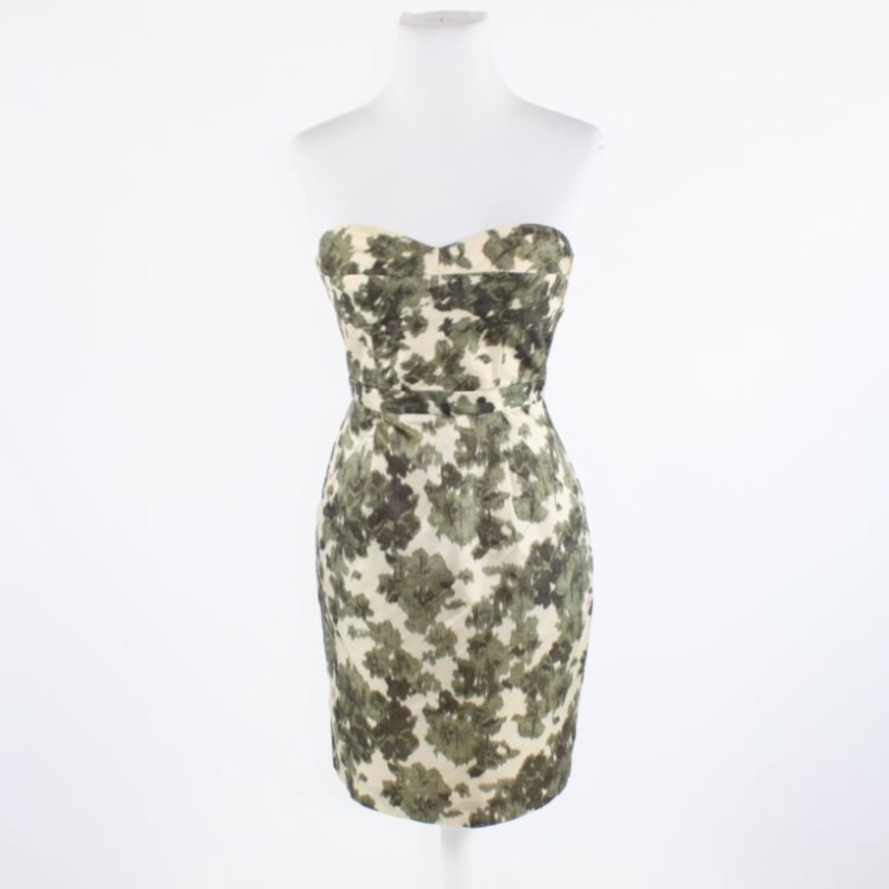 J. Crew Strapless 100% Silk Camo Dress Pockets