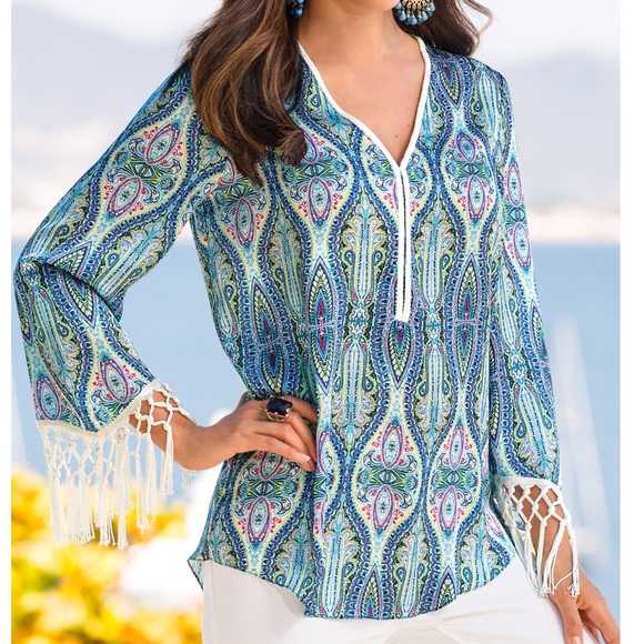 Boston Proper Tops - SALE Boston Proper Intricate Hourglass Blouse
