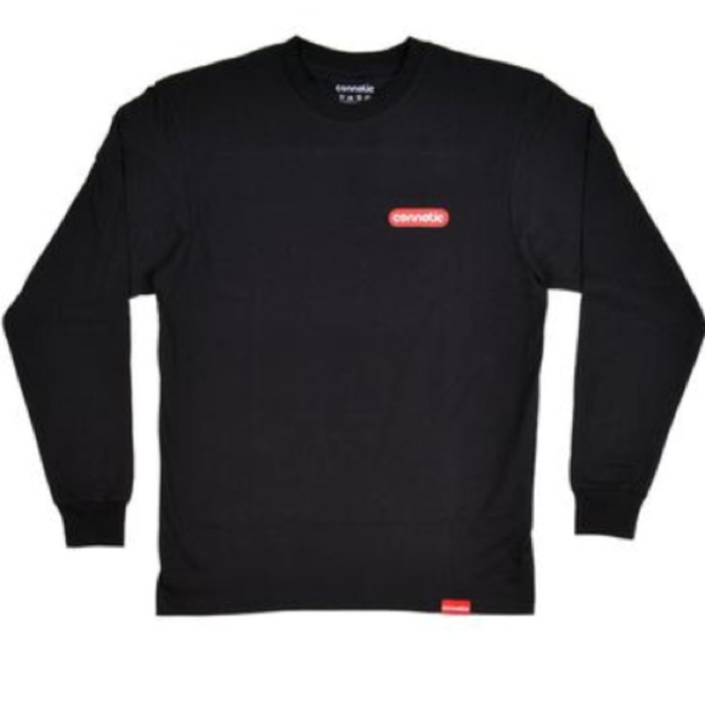 Connetic black long sleeve red logo