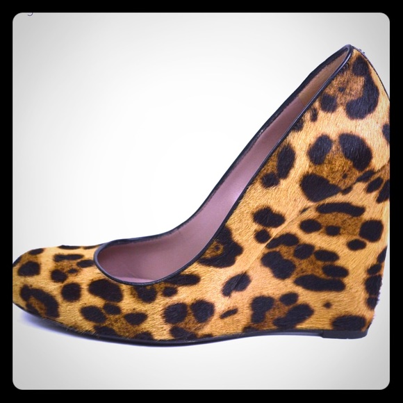Gucci Shoes - Gucci pony hair leopard wedges