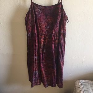 Kimchi and Blue Babydoll Dress Strappy Mini Purple
