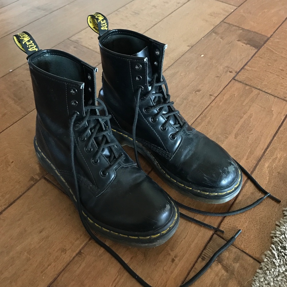 Dr. Martins black boots