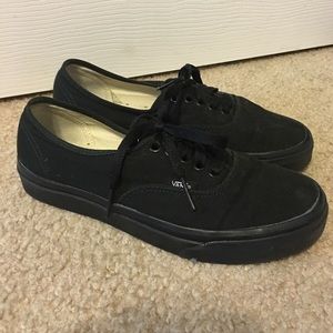 All Black Vans