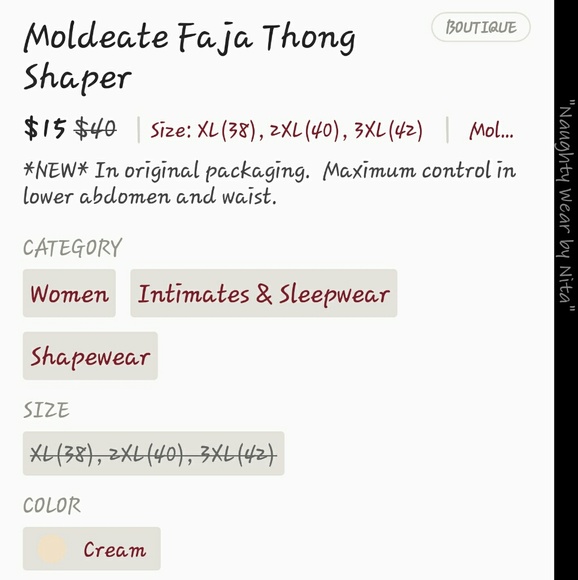 Moldeate Faja Thong Shaper - Picture 4 of 4