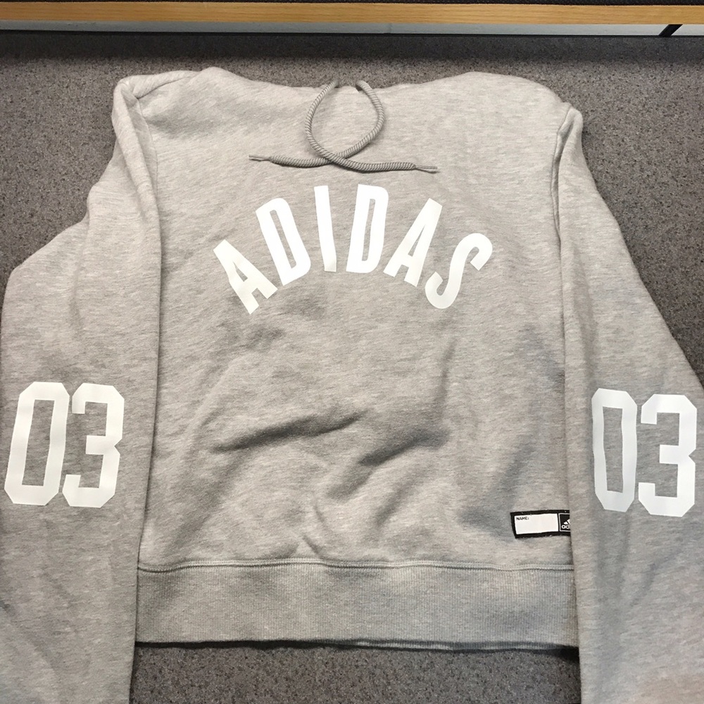 Adidas crop top sweatshirt