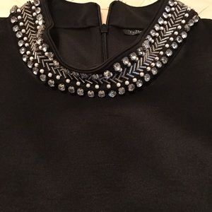 Top shop jeweled high neckline L.B.D