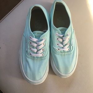 Tiffany blue/sea foam Vans