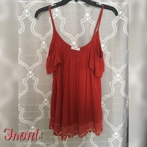 Off the shoulder dressy shirt