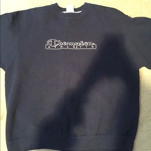 Vintage 90s Navy Blue Champion Crewneck Sweatshirt