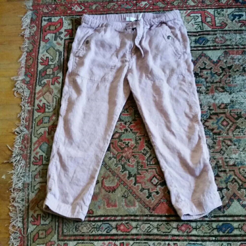 Isabel Marant Etoile pink linen pant