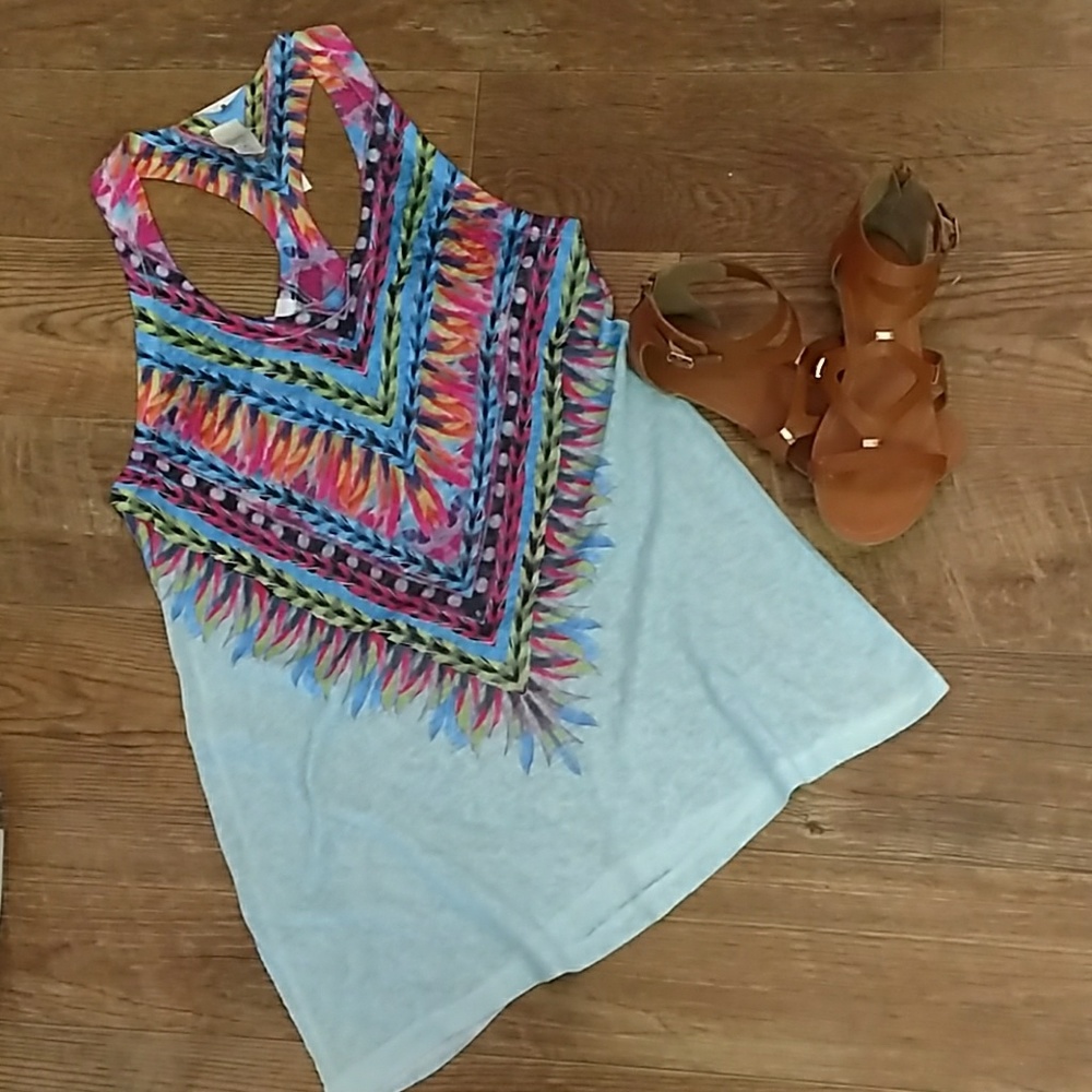 Razorback Tribal Feather Tank Top!!