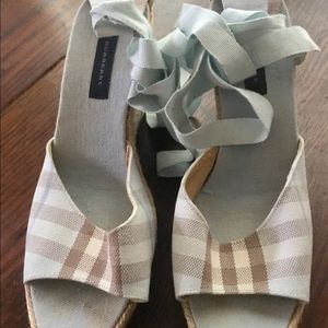 Pre own Blue Burberry sandal 7.5
