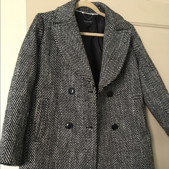 Banana Republic Chevron Jacquard Peacoat - Picture 4 of 6