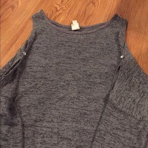 Cold shoulder sweater