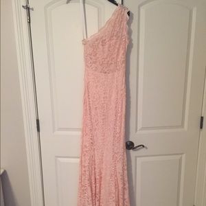 Lace prom dress