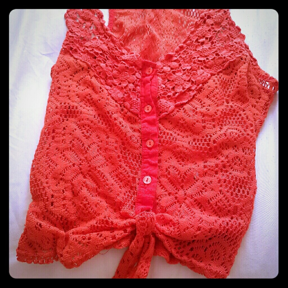 Lace crochet summer top