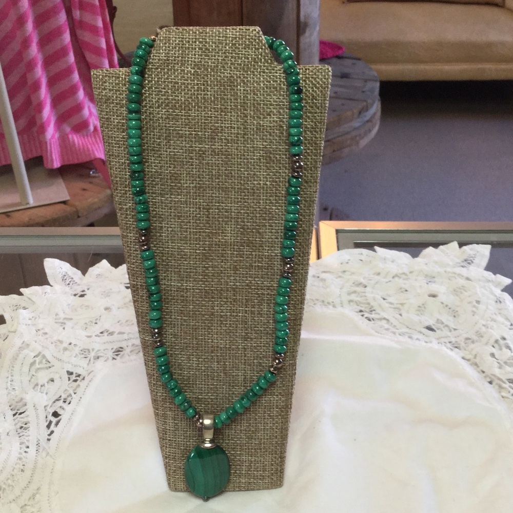 Green Bead Necklace
