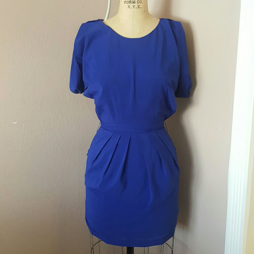 Blue mini dress
