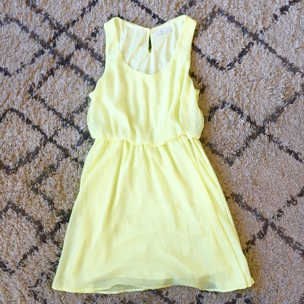 Neon yellow dress