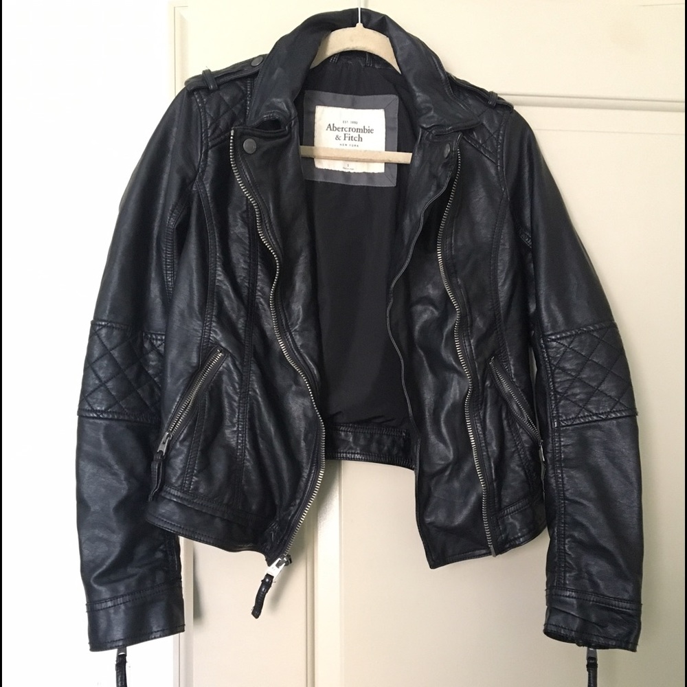 Abercrombie and Fitch faux leather jacket