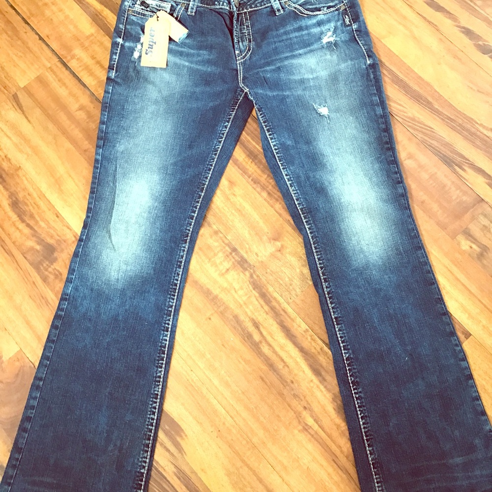 Silver Brand Aiko Jeans Mid Boot NWT 36 x 33