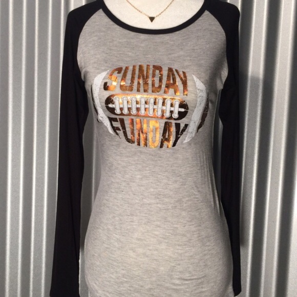 SUNDAY FUNDAY RAGLAN TEE - Picture 2 of 2