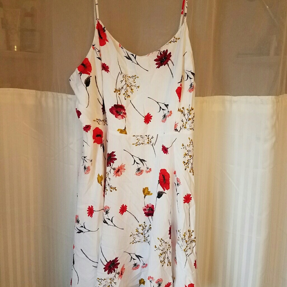Floral spaghetti strap summer dress