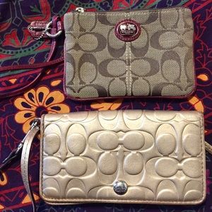 Two Coach Wristlets