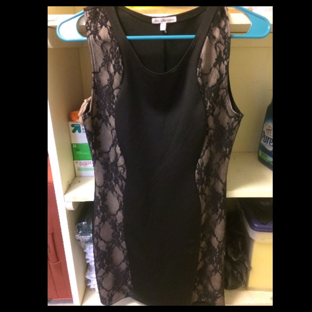 Charlotte Russe black bodycon size medium