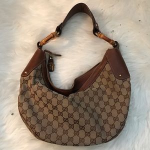 Authentic Gucci Bamboo hardware purse