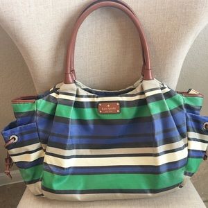Kate Spade Shoreline Stripe Stevie Diaper Bag