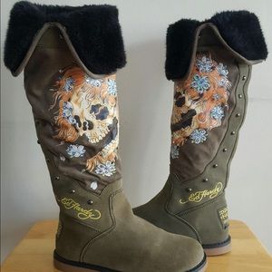 Ed Hardy Boots size 6