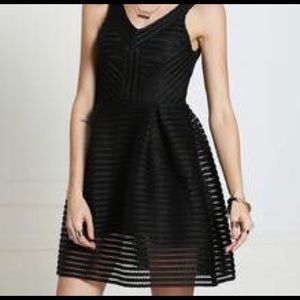 Black structured mesh like dress (similar to Maje)