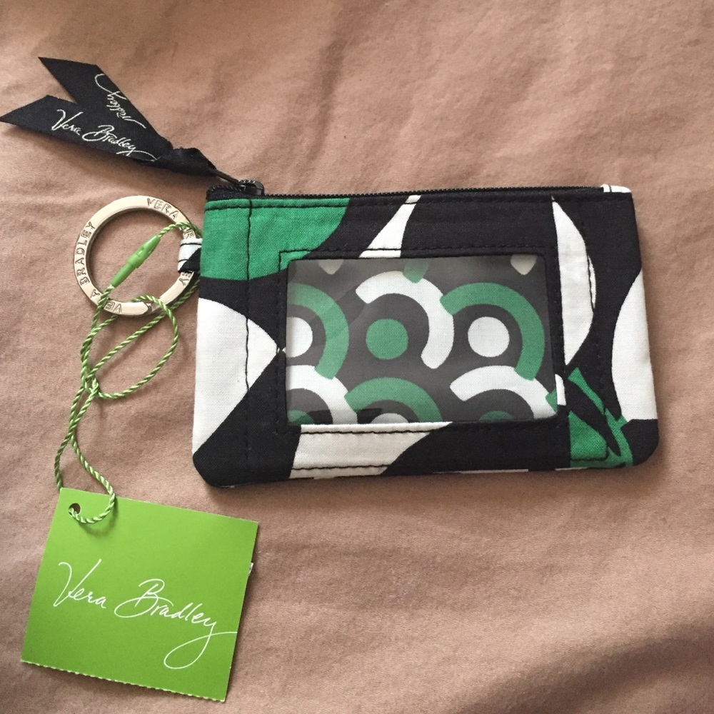 Vera Bradley imperial rose zip ID case