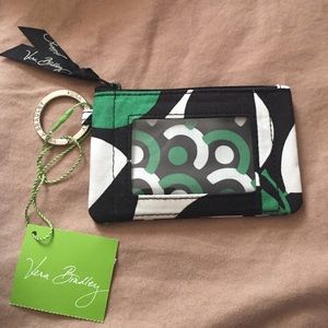 Vera Bradley imperial rose zip ID case