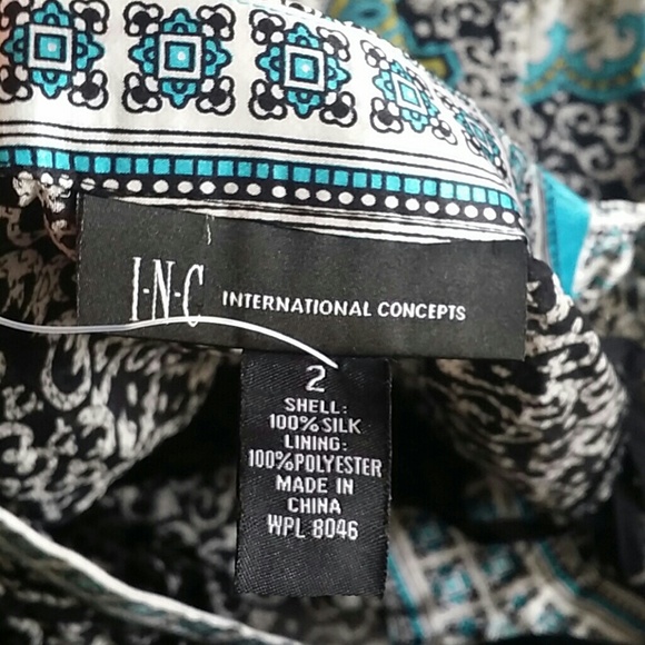 Women's I.N.C International Concept Size 2 Silk - Picture 4 of 4