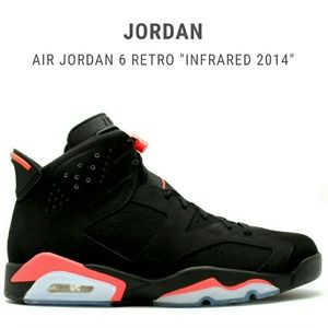 Jordan retro 6 black infrared size 12