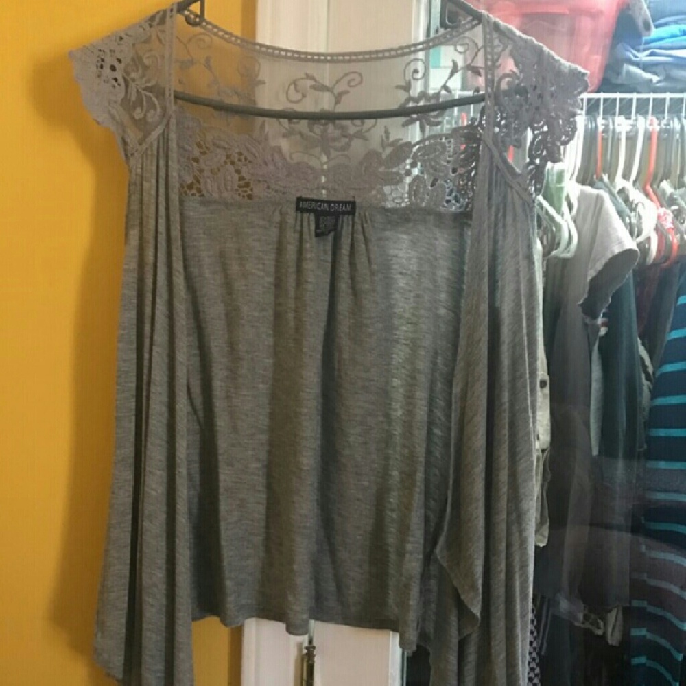 American Dream Gray Cardigan