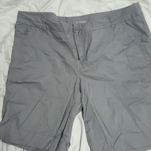 Lane Bryant gray Bermuda shorts