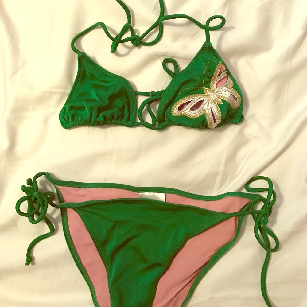 Itty bitty string bikini